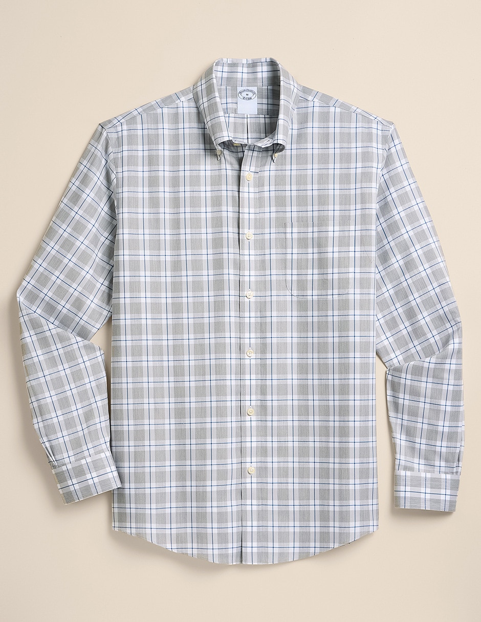 Camisa business casual de algodón manga larga para hombre 2