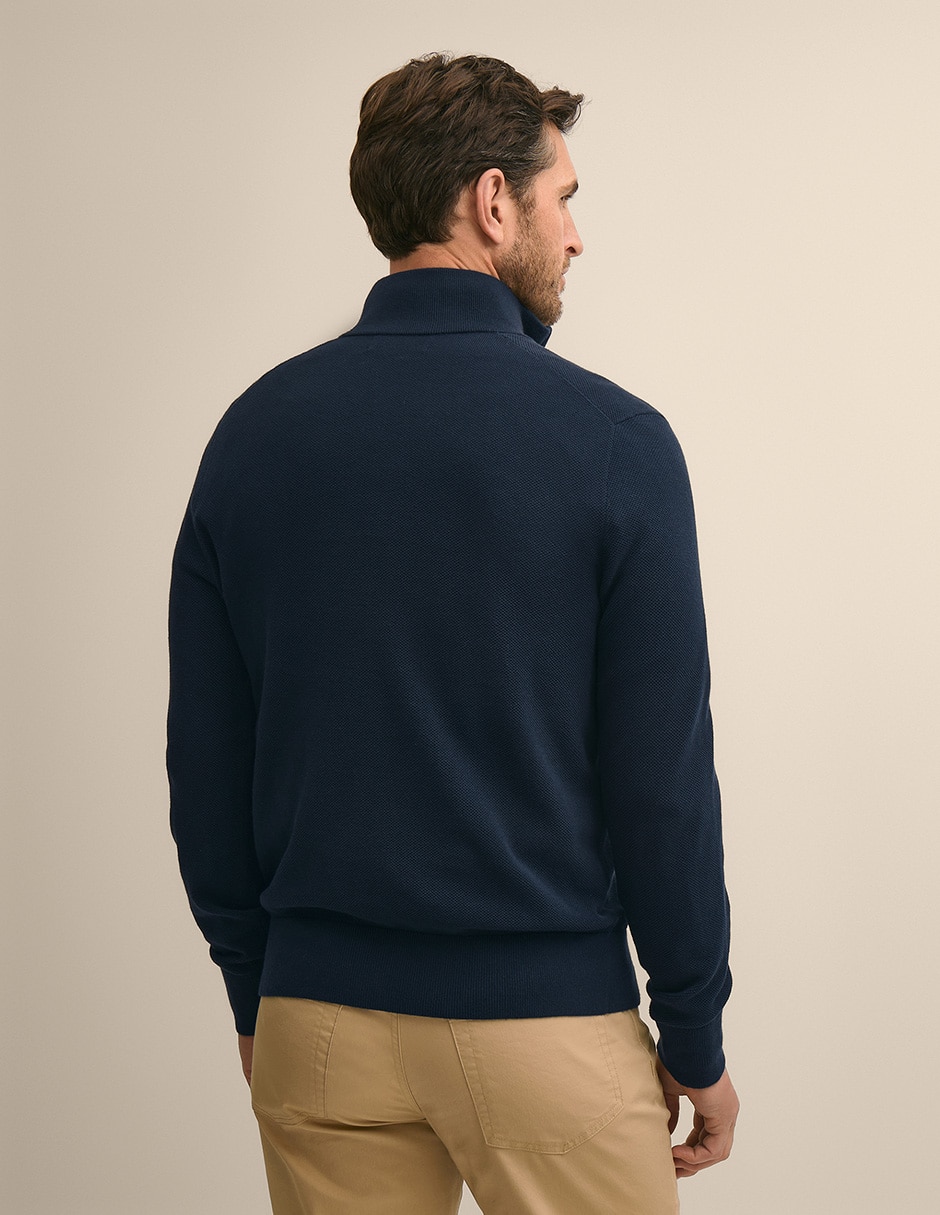 Suéter cuello con cierre para hombre 3