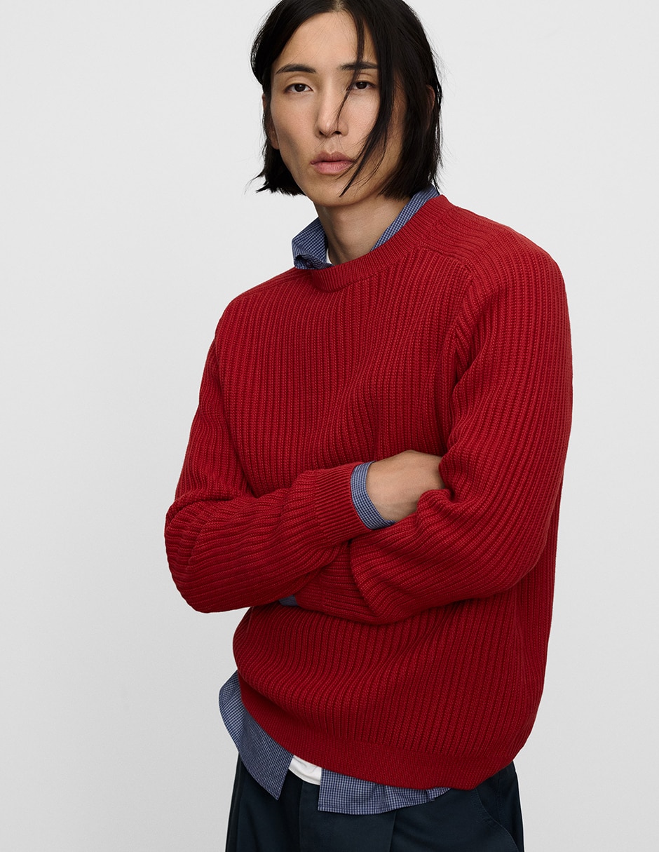 Suéter cuello redondo para hombre