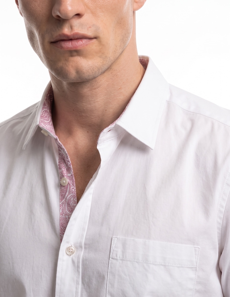 Camisa casual manga corta para hombre 4