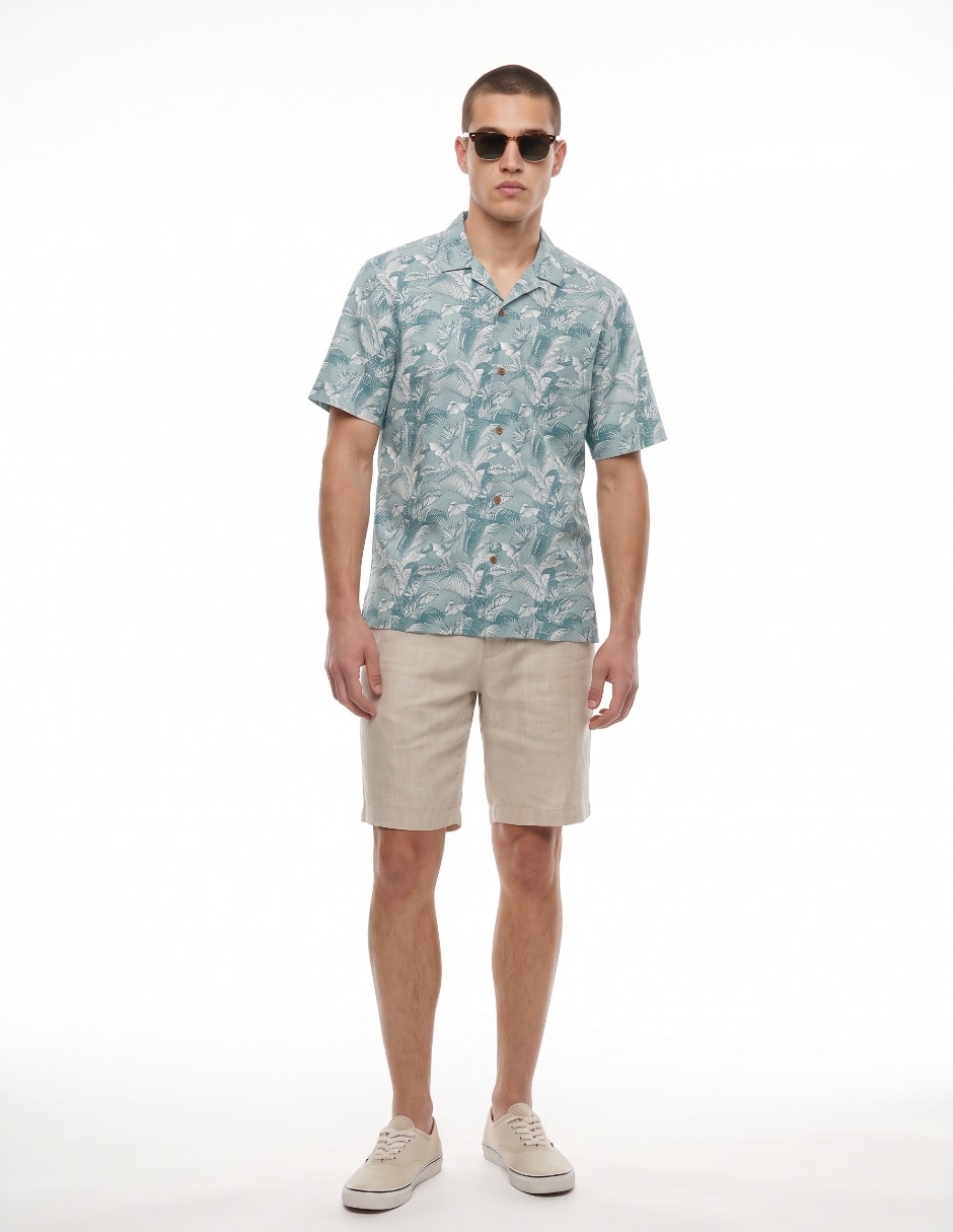 Camisa casual manga corta para hombre 3