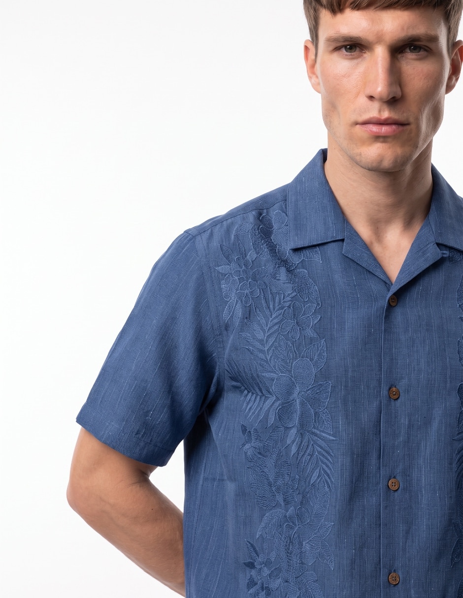 Camisa casual manga corta para hombre 4