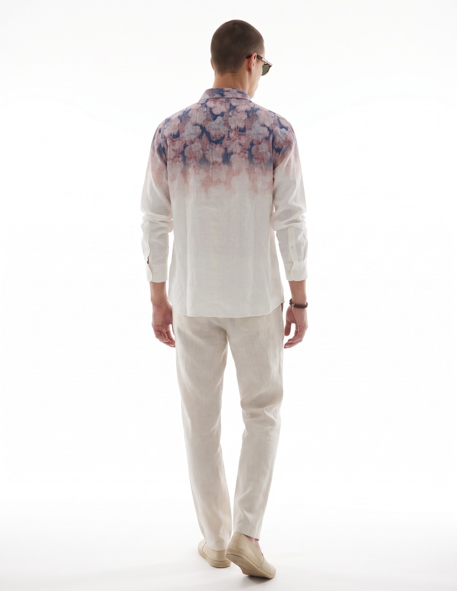 Camisa casual manga larga para hombre 2