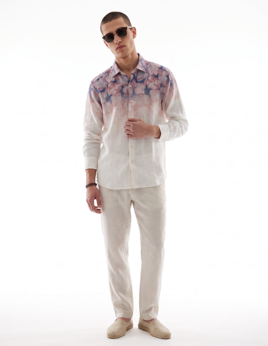 Camisa casual manga larga para hombre 3
