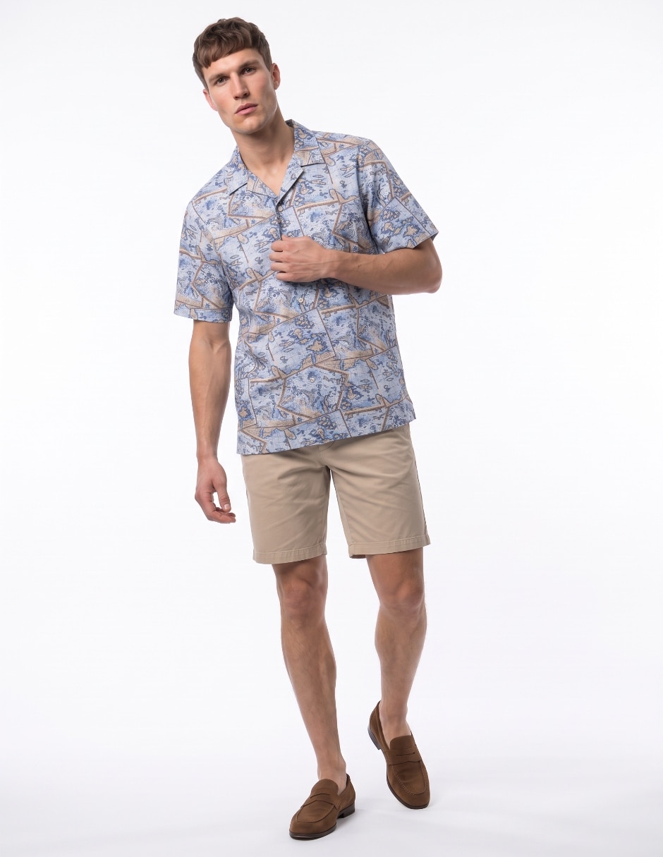 Camisa casual manga corta para hombre 3