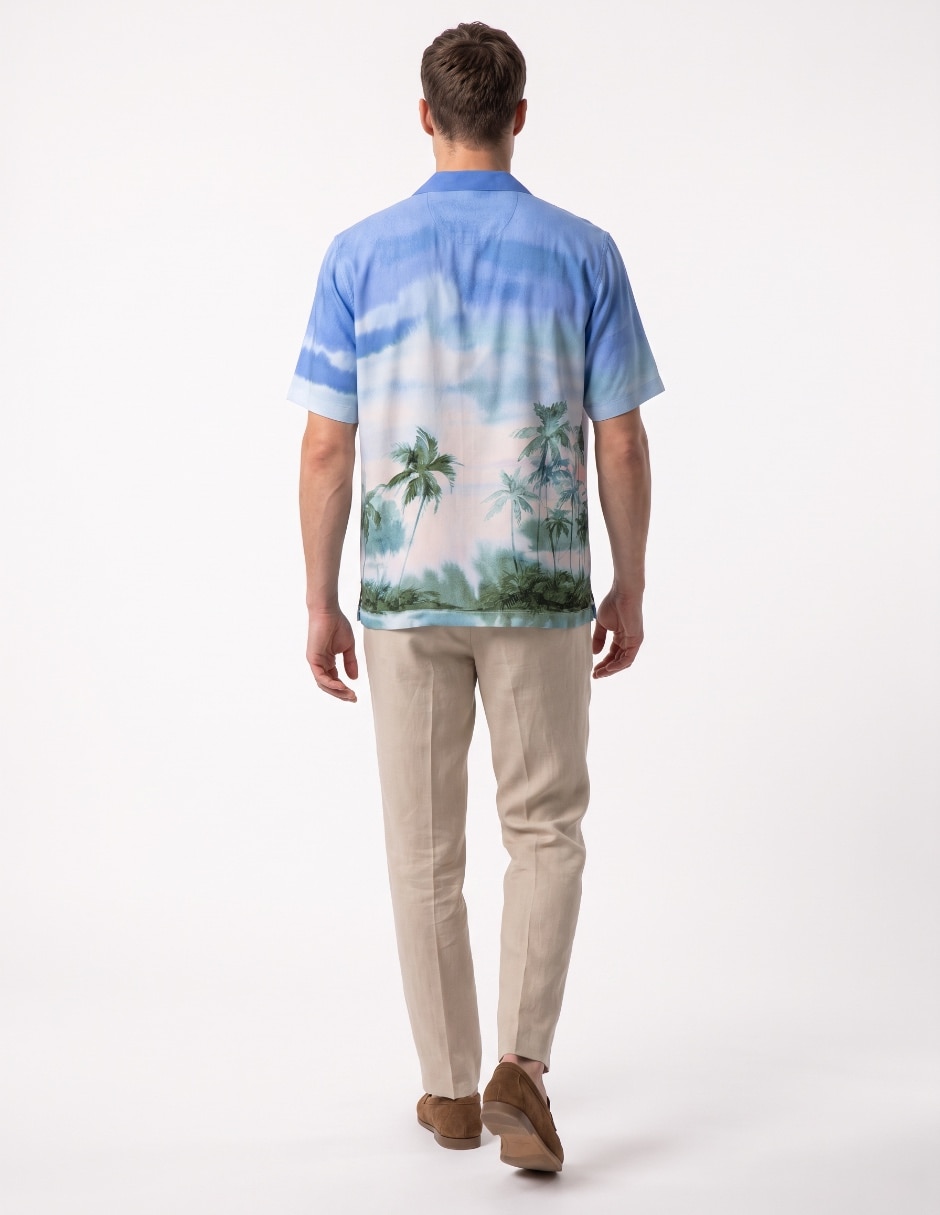 Camisa casual manga corta para hombre 2