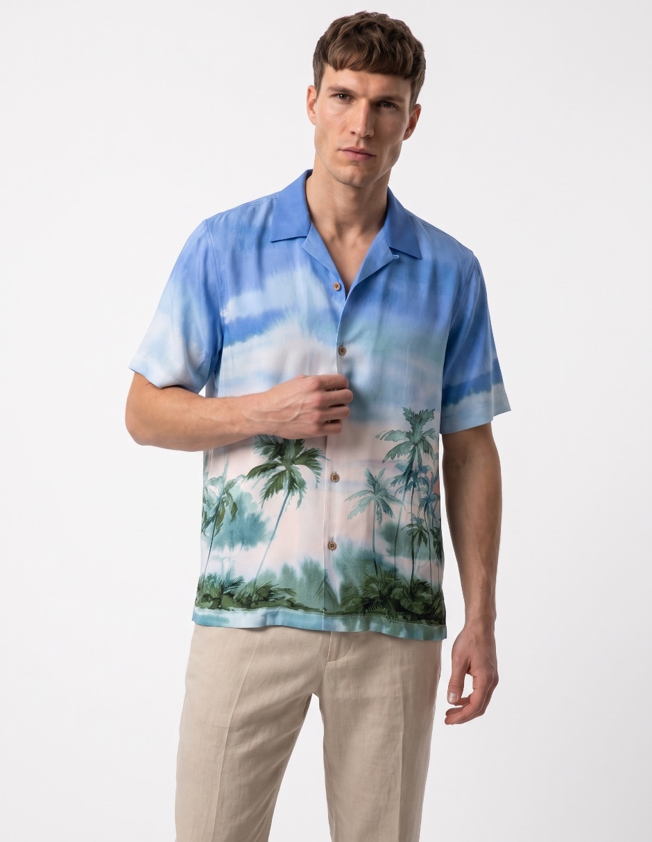 Camisa casual manga corta para hombre Camisa casual manga corta para hombre