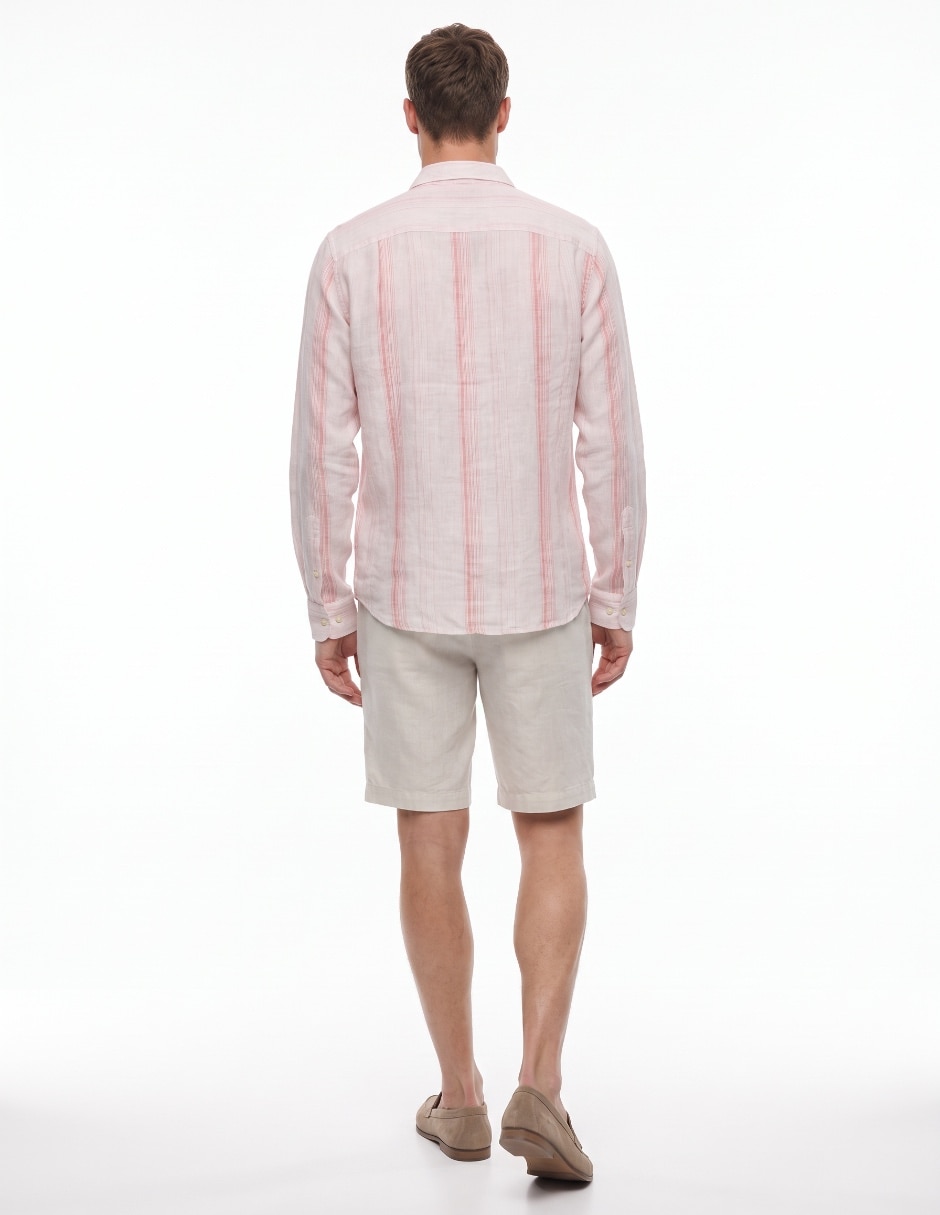 Camisa casual manga larga para hombre 2
