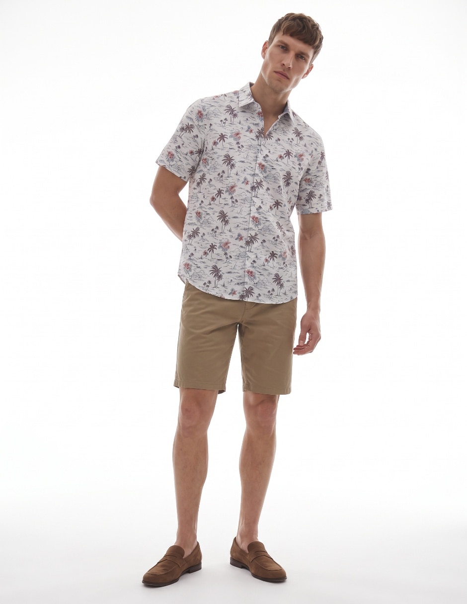 Camisa casual manga corta para hombre 3