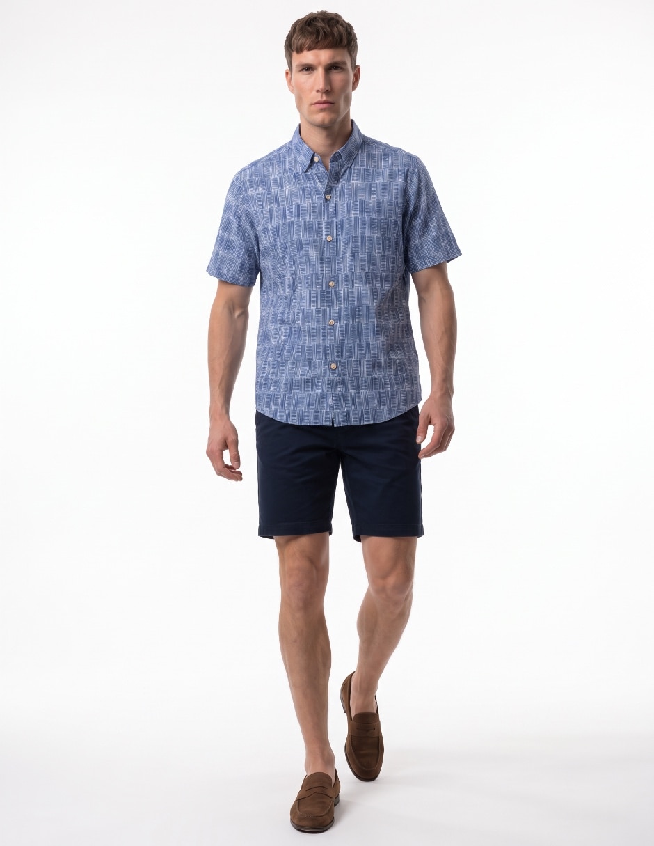 Camisa casual manga corta para hombre 3