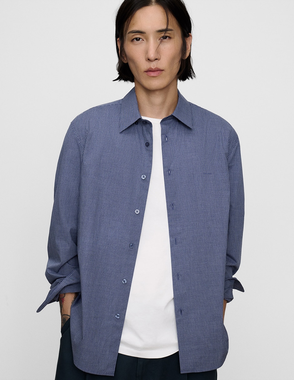 Camisa casual Adolfo Domínguez de algodón manga larga para hombre Camisa casual Adolfo Domínguez de algodón manga larga para hombre