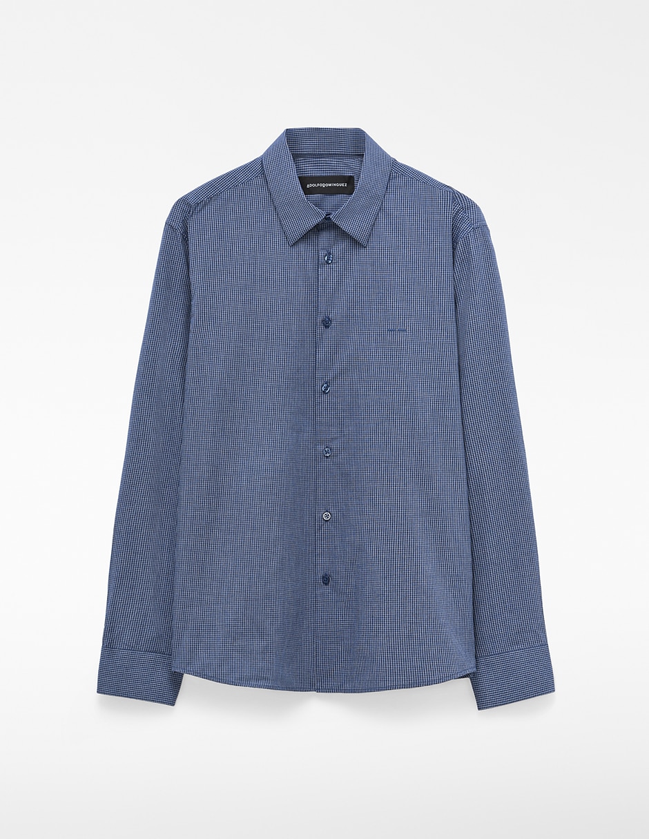Camisa casual Adolfo Domínguez de algodón manga larga para hombre 4