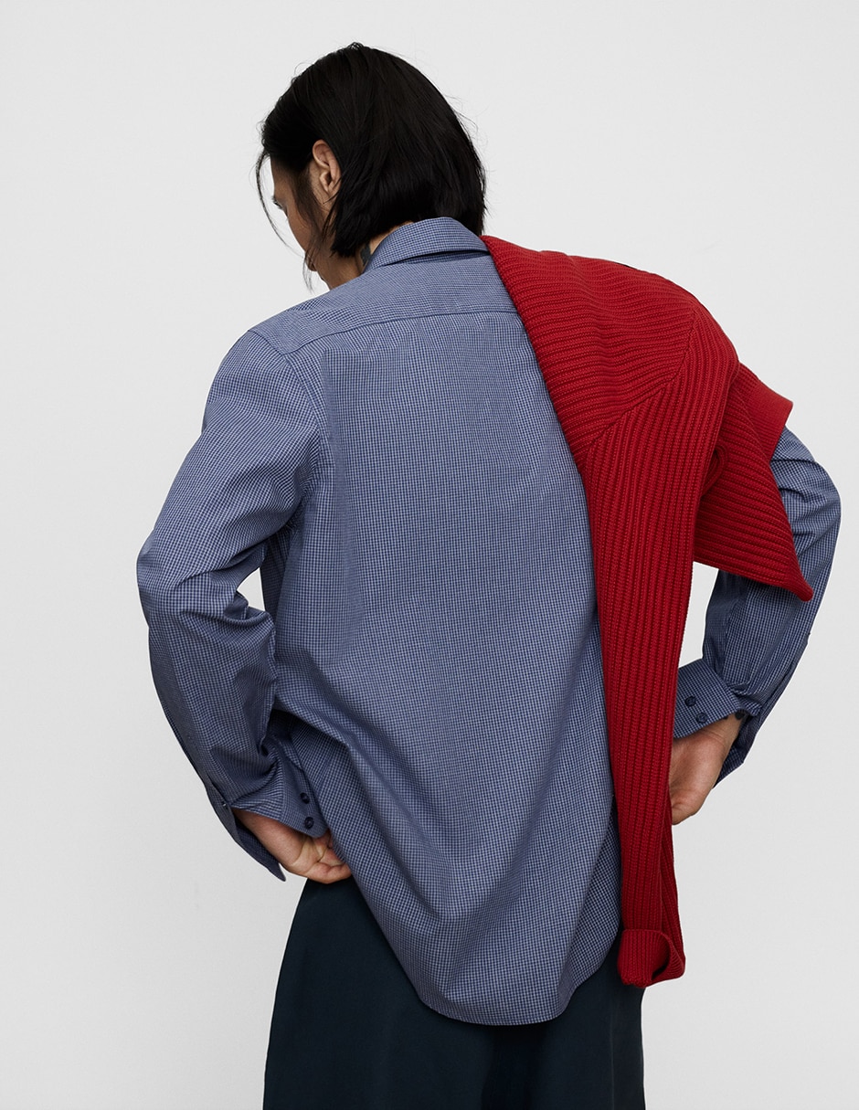 Camisa casual Adolfo Domínguez de algodón manga larga para hombre 2