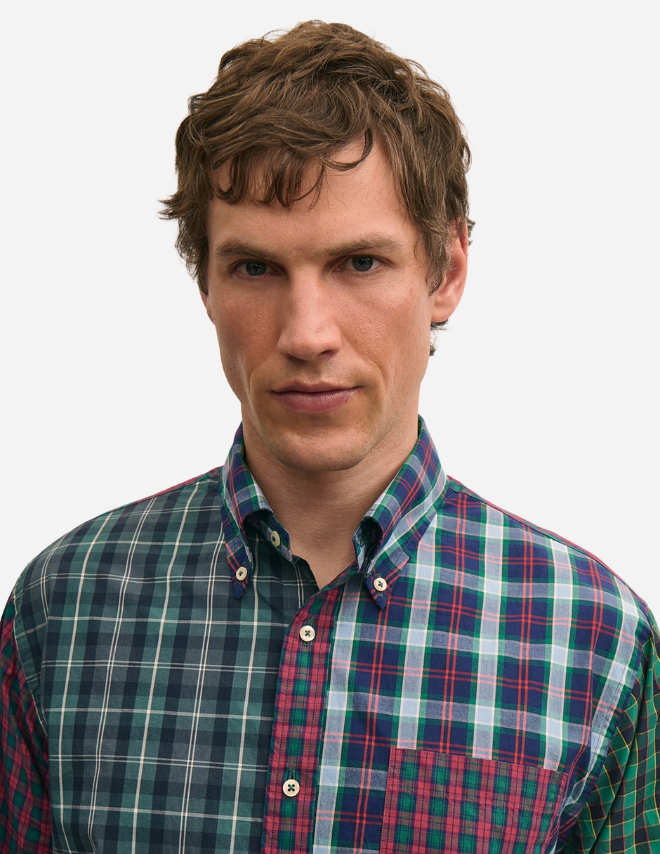 Camisa casual b brothers manga larga para hombre 2