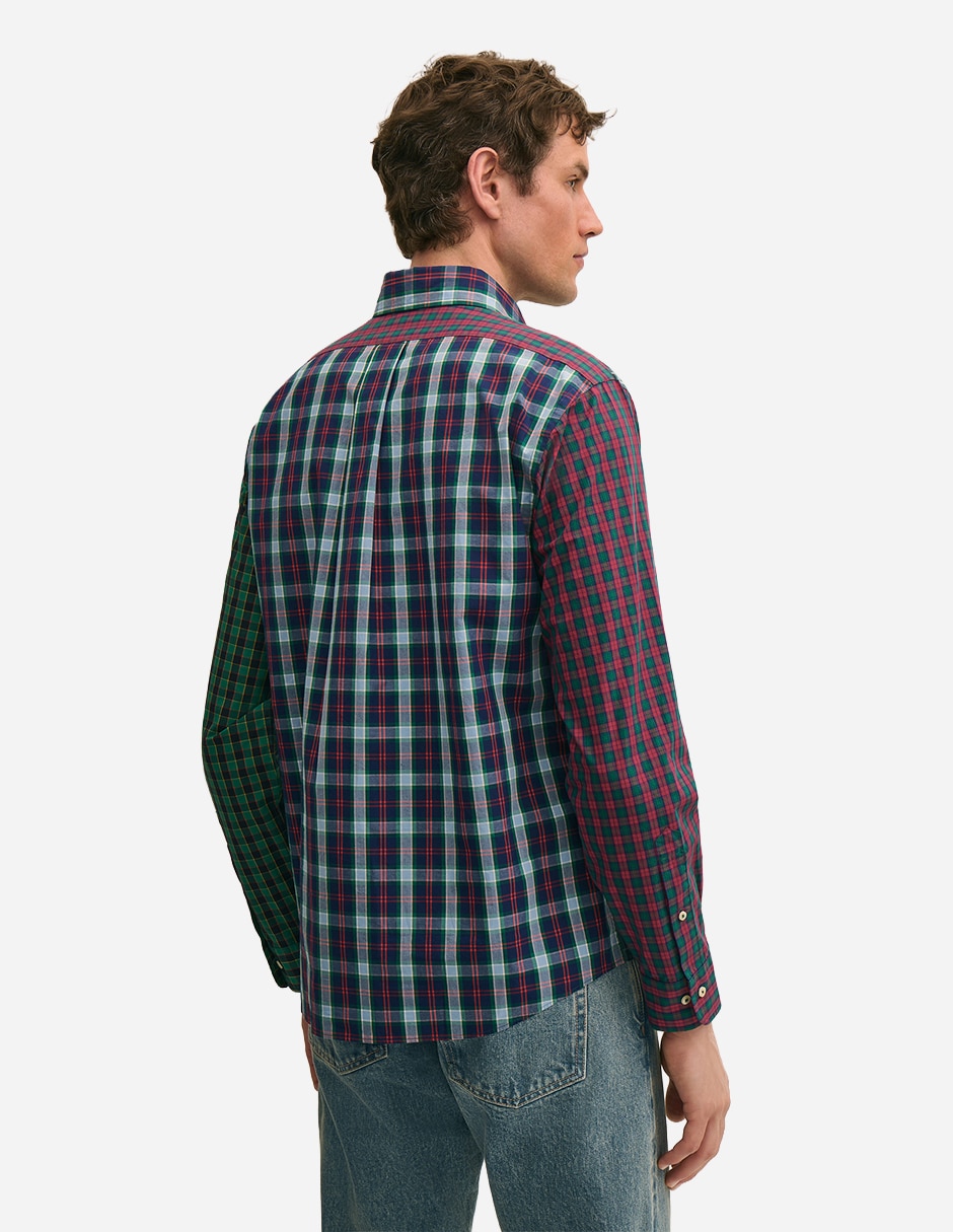 Camisa casual b brothers manga larga para hombre 3