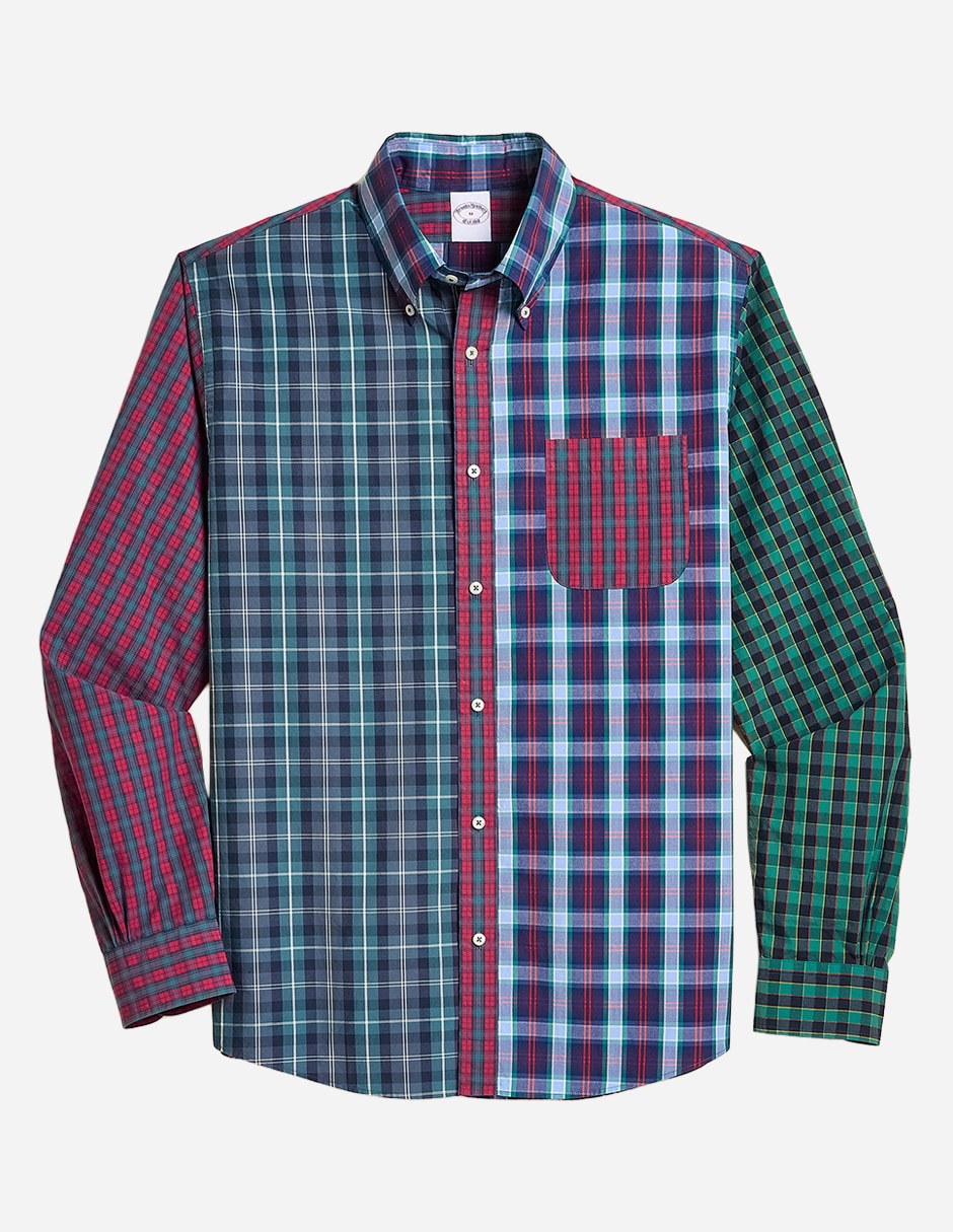 Camisa casual b brothers manga larga para hombre 4