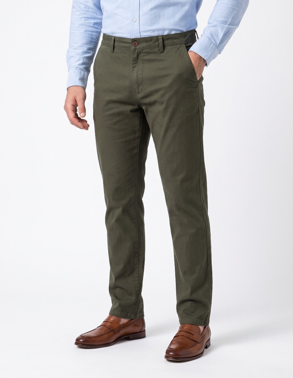 Pantalón casual chino straight para hombre 1