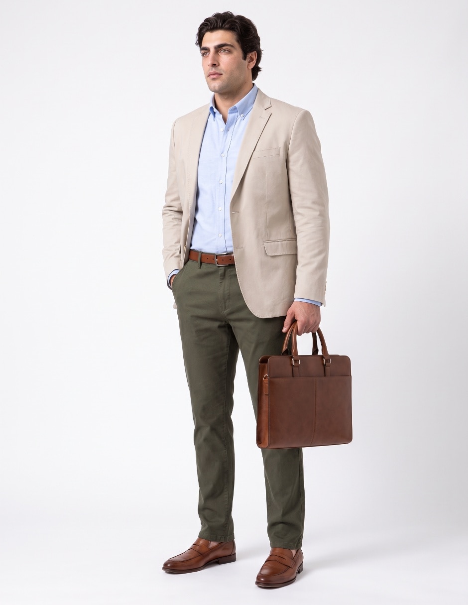 Pantalón casual chino straight para hombre 4