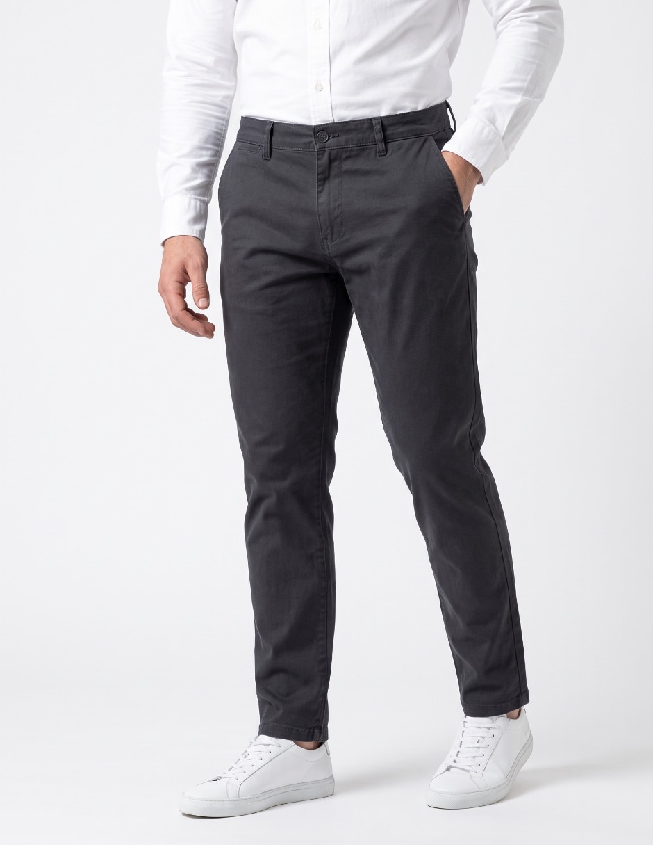 Pantalón casual chino straight para hombre