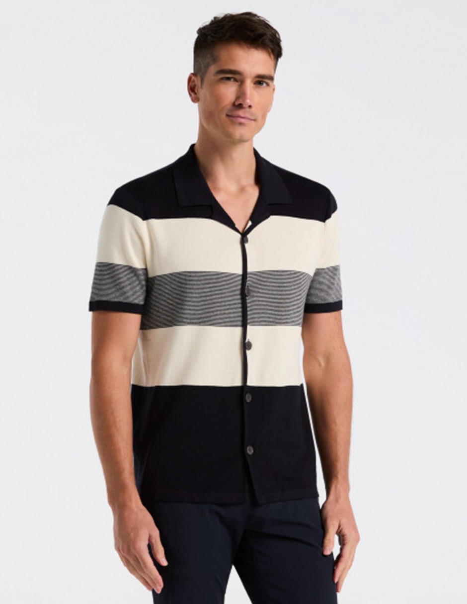 Camisa casual manga corta para hombre