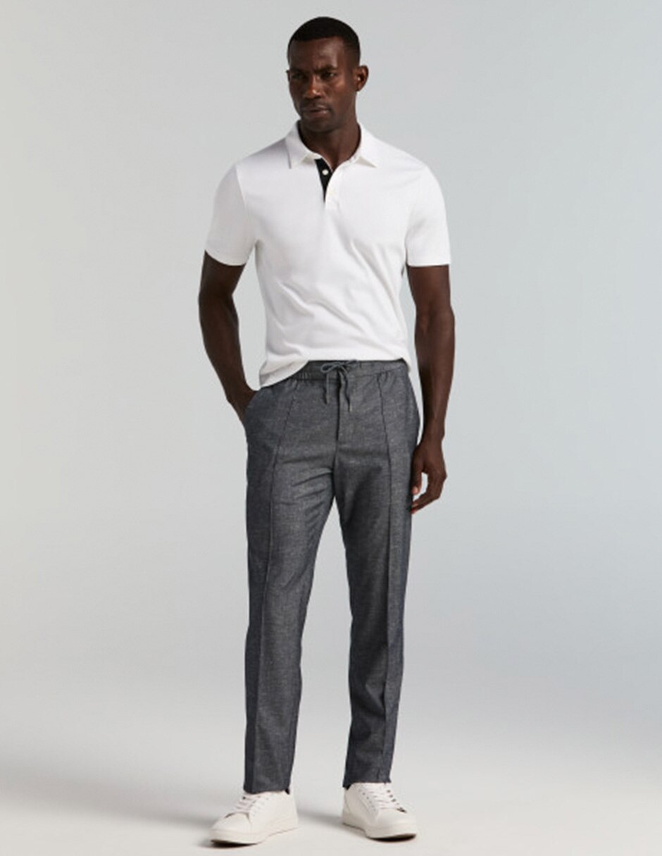 Pantalón casual regular slim para hombre 2