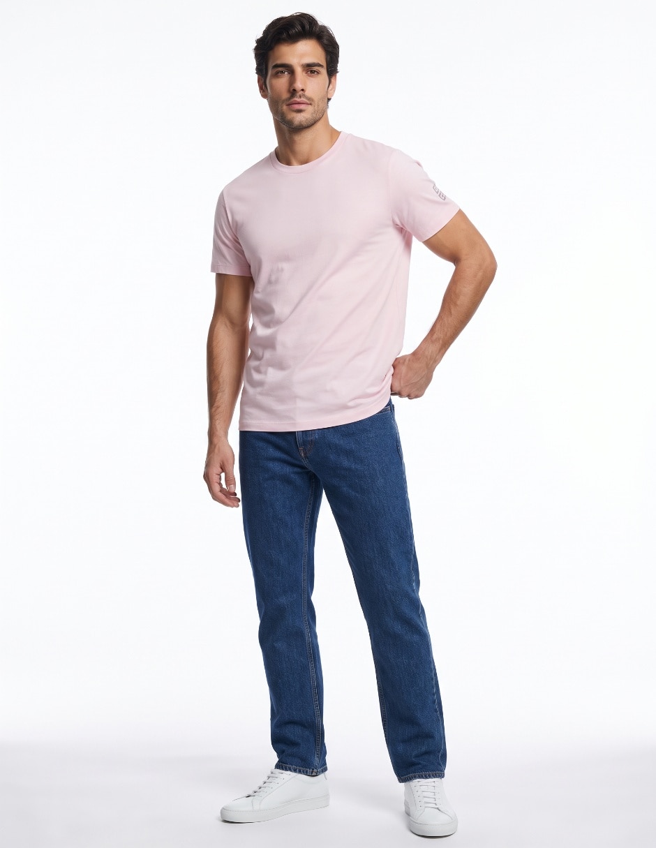 Playera cuello redondo para hombre