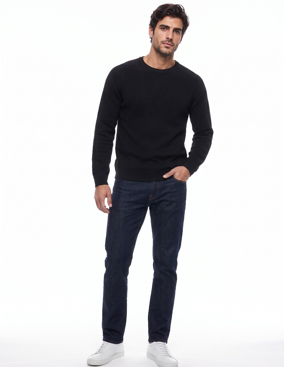 Suéter cuello redondo para hombre 4
