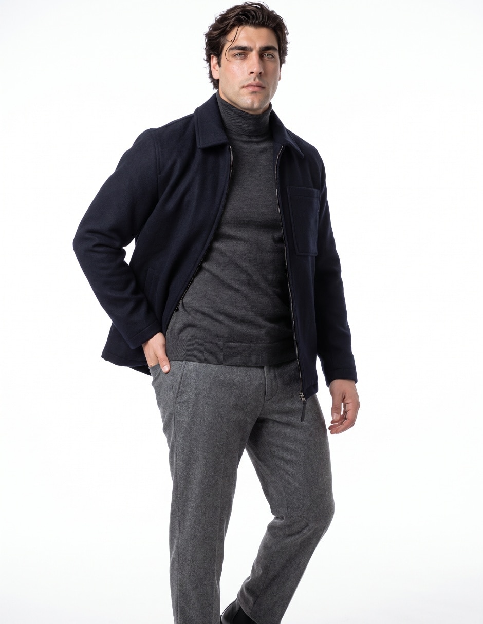 Sobrecamisa casual manga larga para hombre Sobrecamisa casual manga larga para hombre