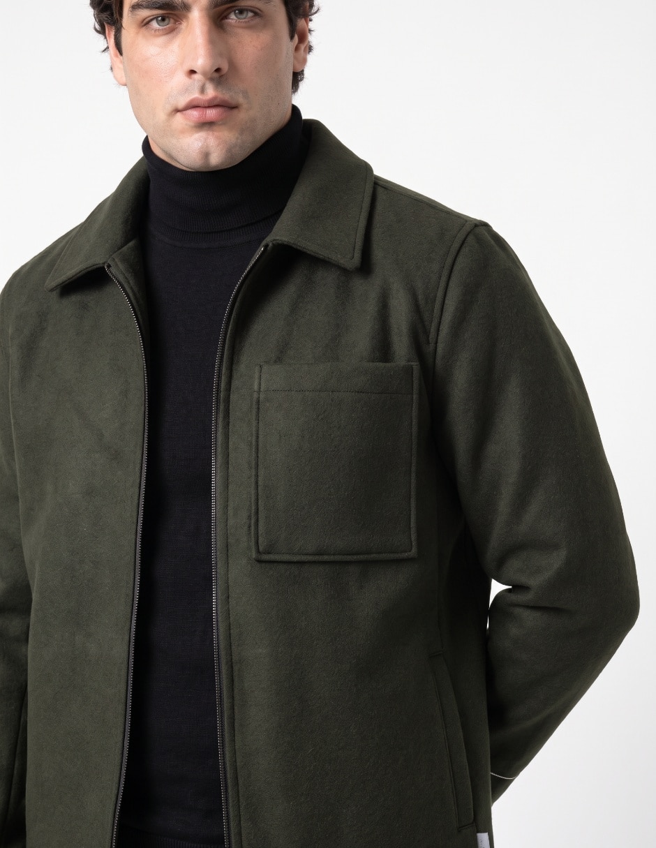 Sobrecamisa casual manga larga para hombre 4