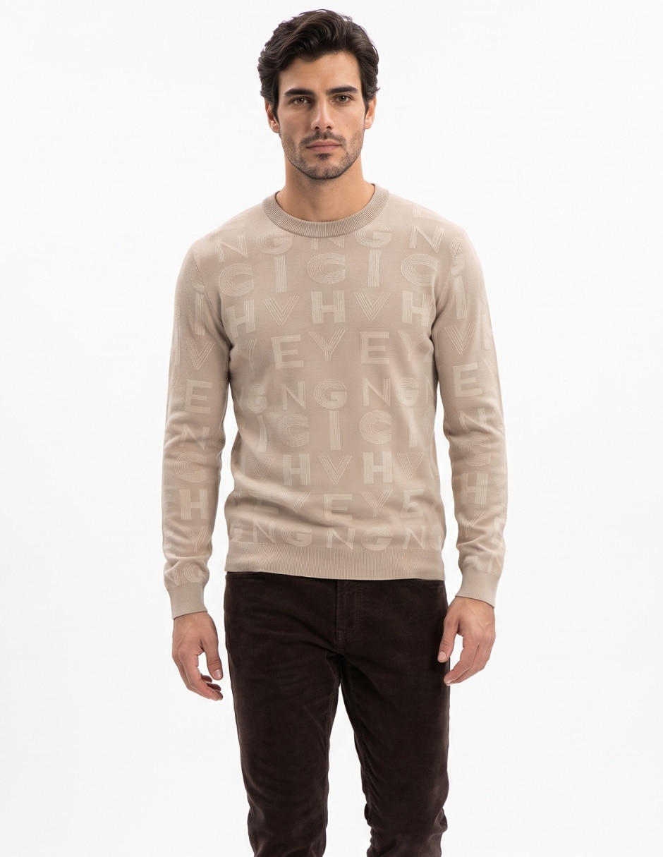 Suéter cuello redondo para hombre Suéter cuello redondo para hombre
