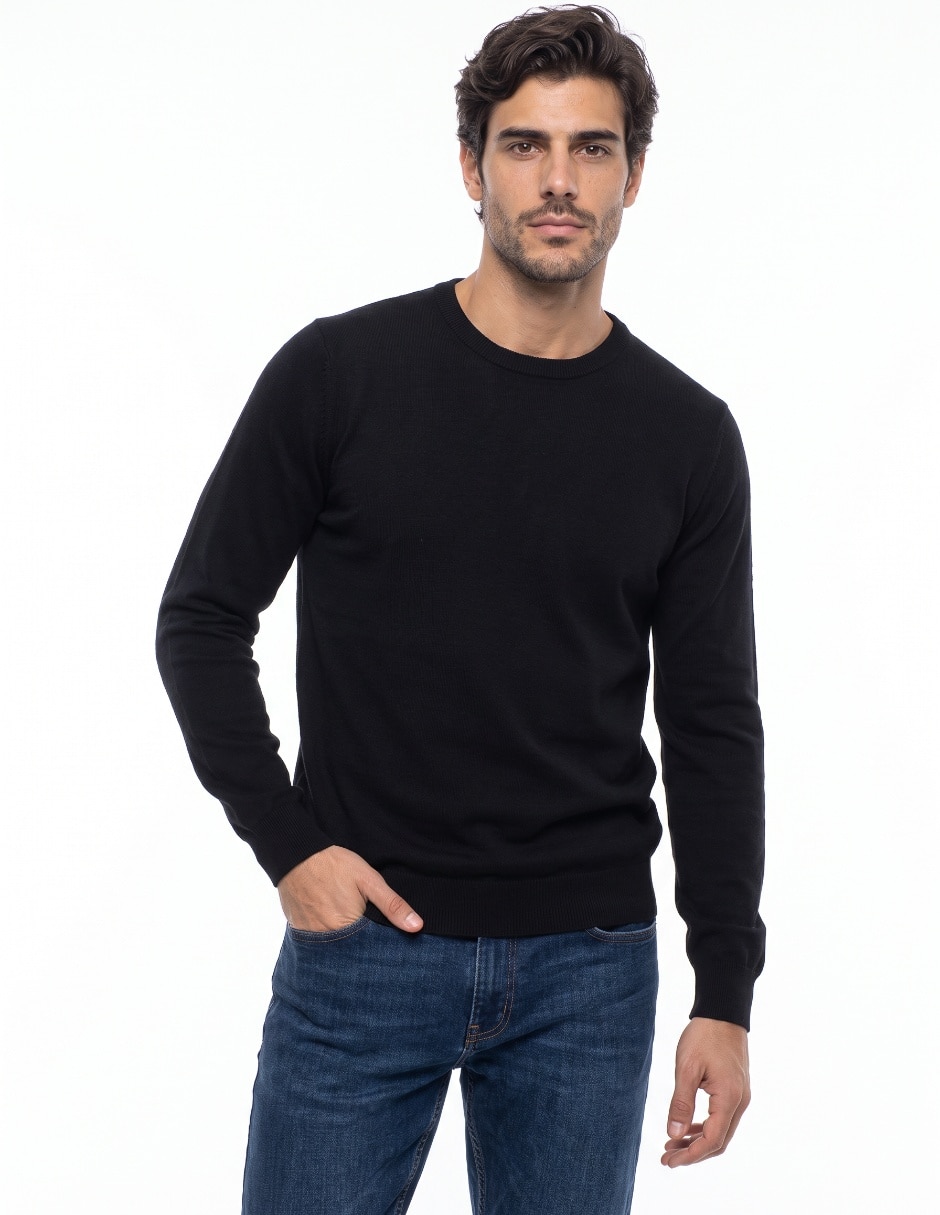 Suéter cuello redondo para hombre Suéter cuello redondo para hombre