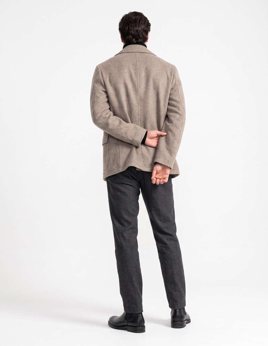 Abrigo con bolsillos para hombre 2