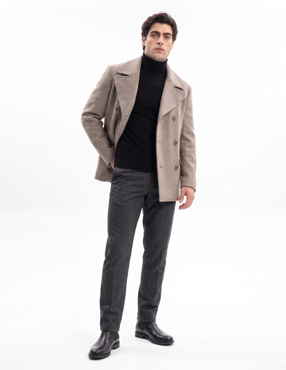 Abrigo con bolsillos para hombre 3