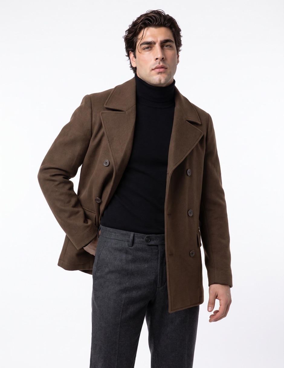 Abrigo con bolsillos para hombre Abrigo con bolsillos para hombre