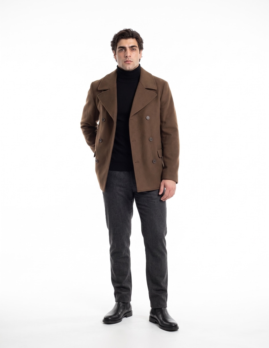 Abrigo con bolsillos para hombre 3