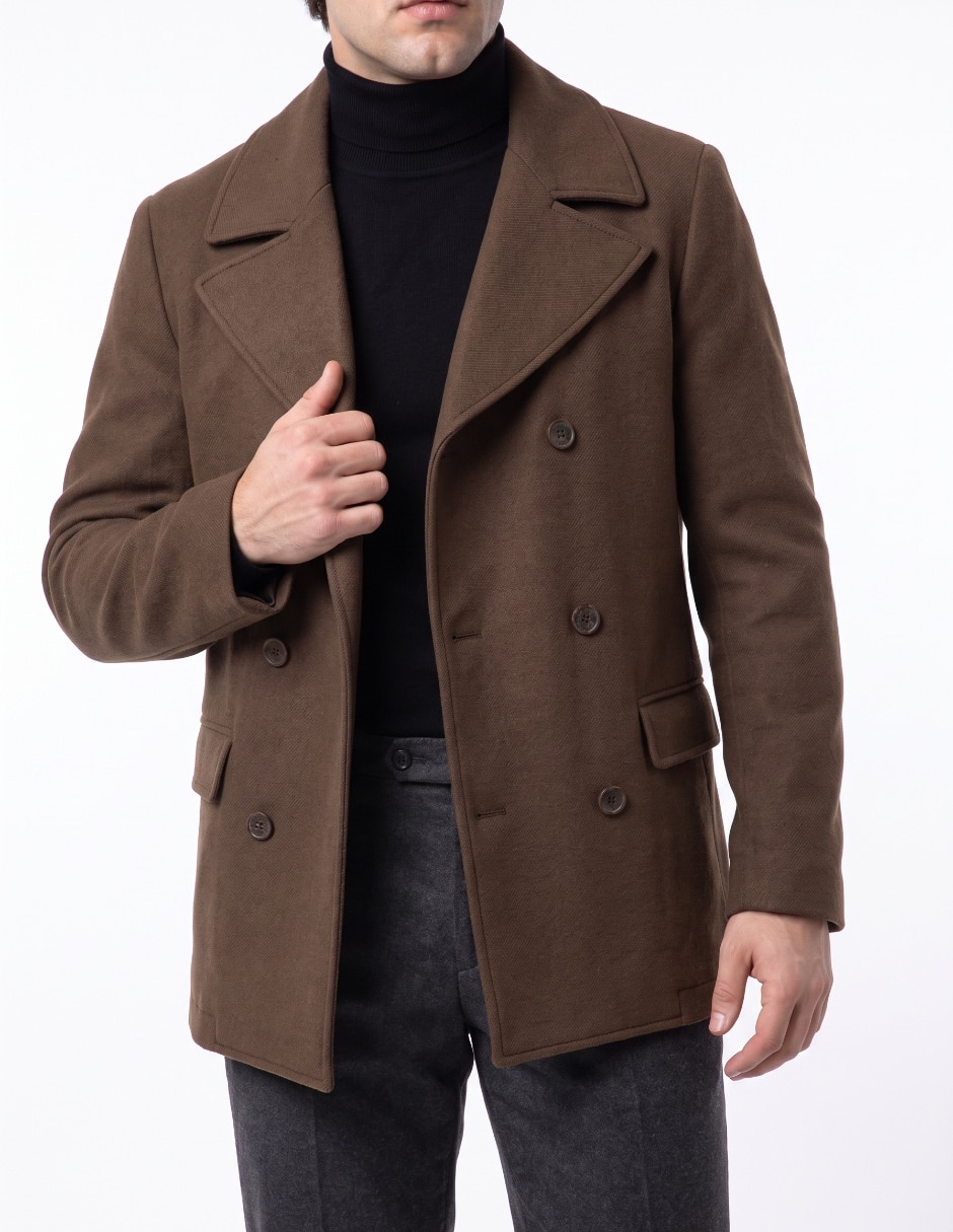 Abrigo con bolsillos para hombre 4