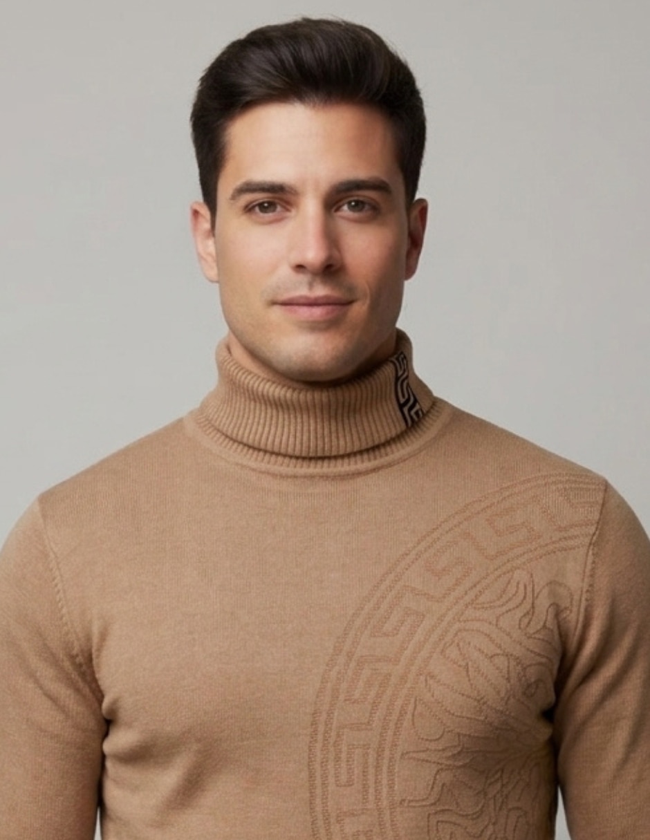 Suéter cuello tortuga para hombre 3