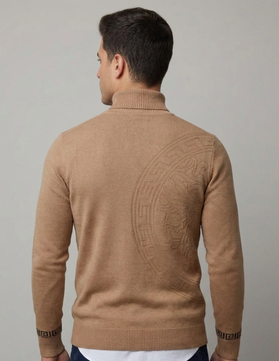Suéter cuello tortuga para hombre 2