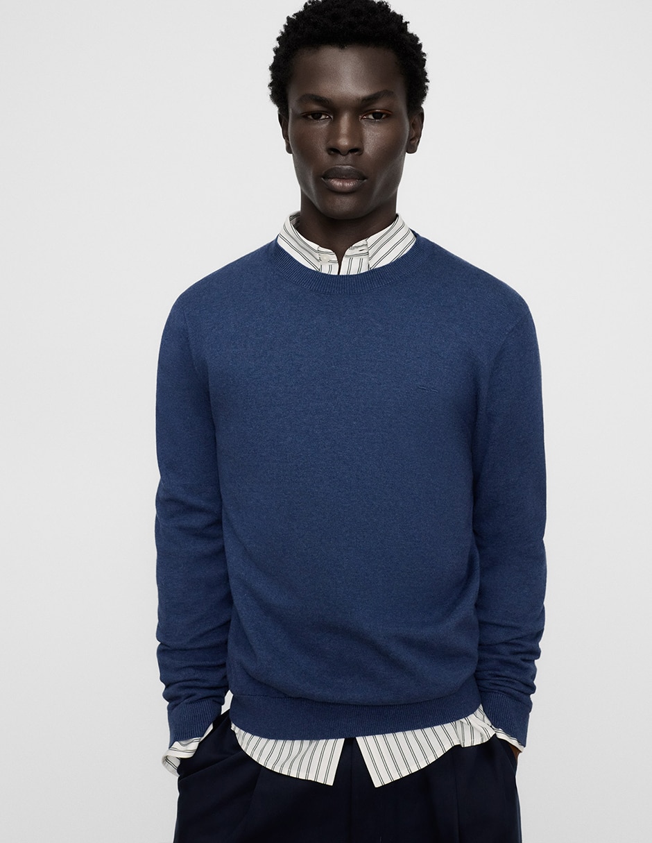 Suéter cuello redondo para hombre