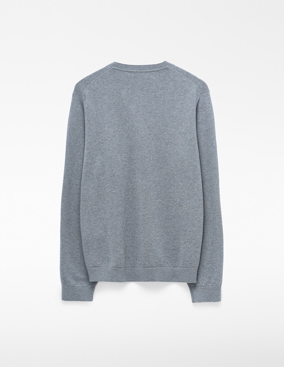 Suéter cuello v para hombre 5