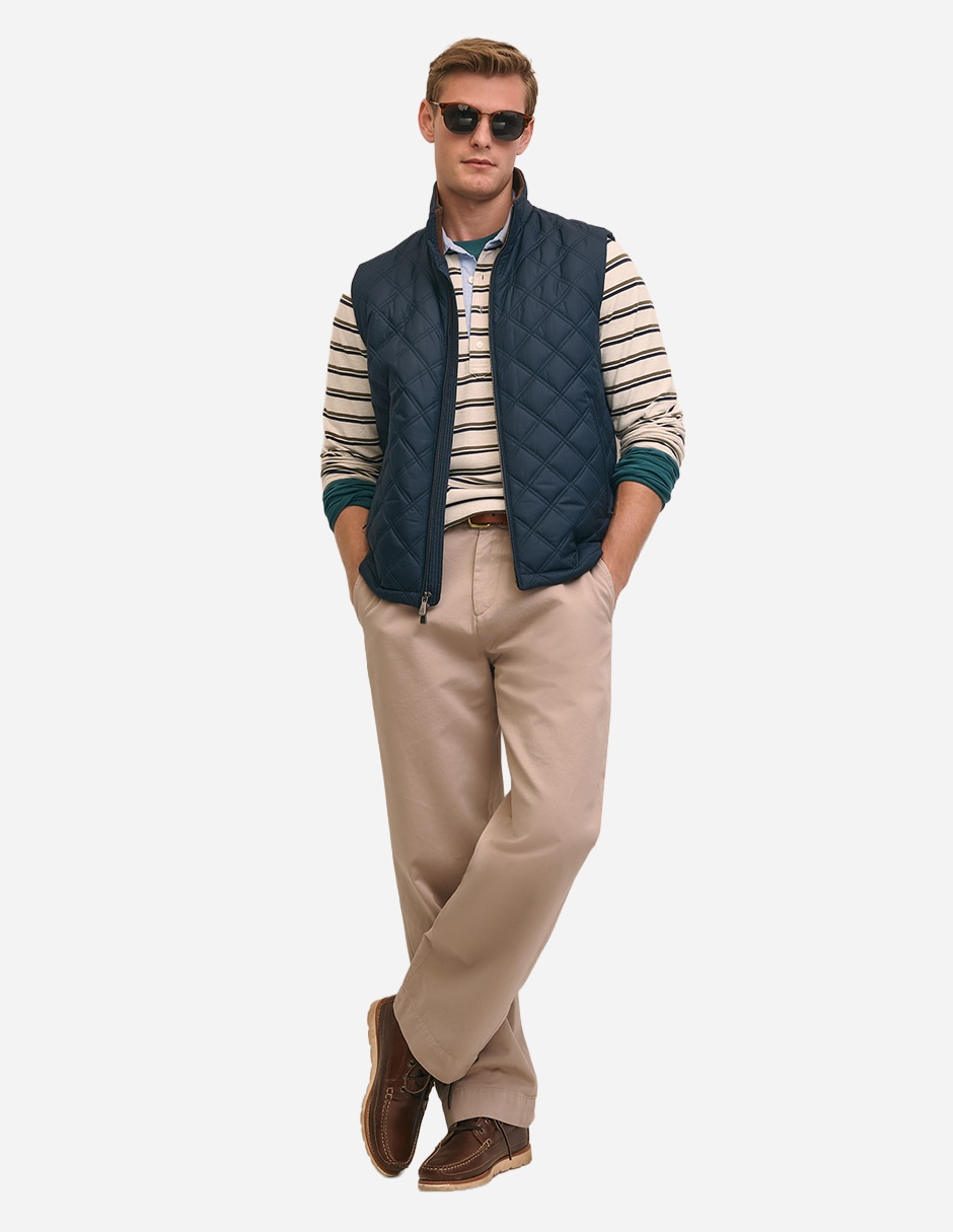 Chaleco cuello a contraste para hombre 2