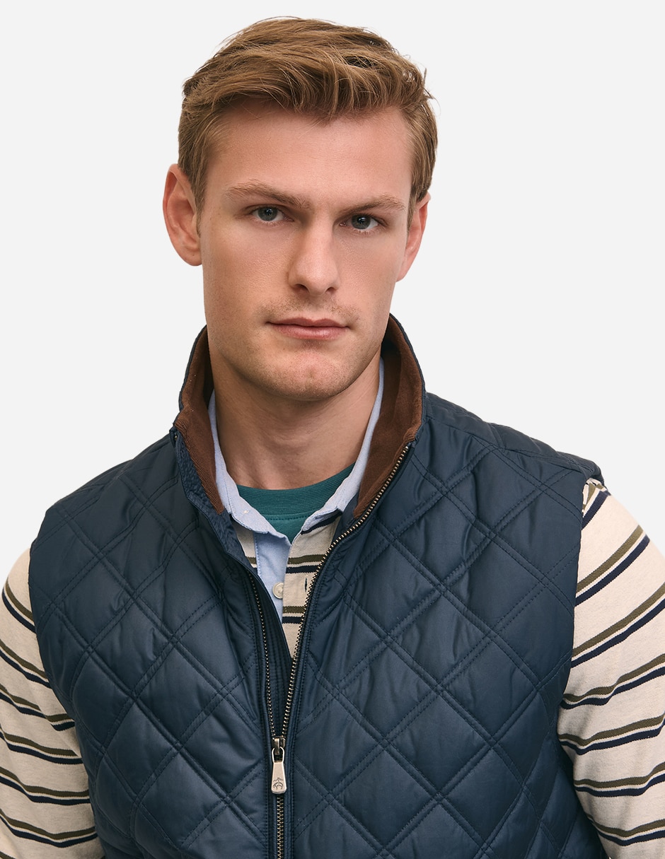 Chaleco cuello a contraste para hombre 3