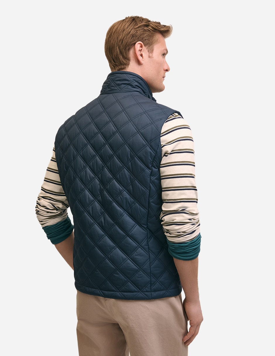 Chaleco cuello a contraste para hombre 4