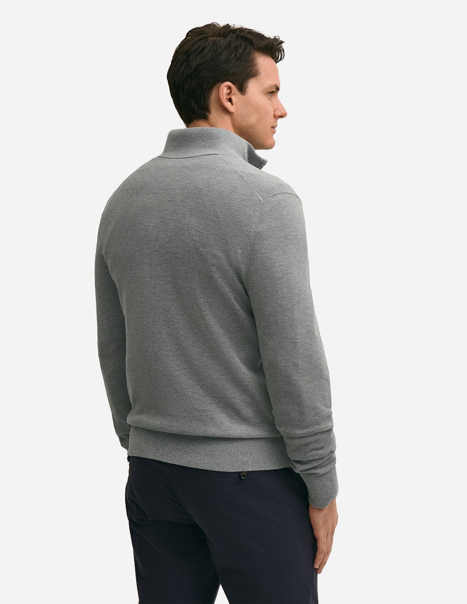 Suéter cuello con cierre para hombre 2
