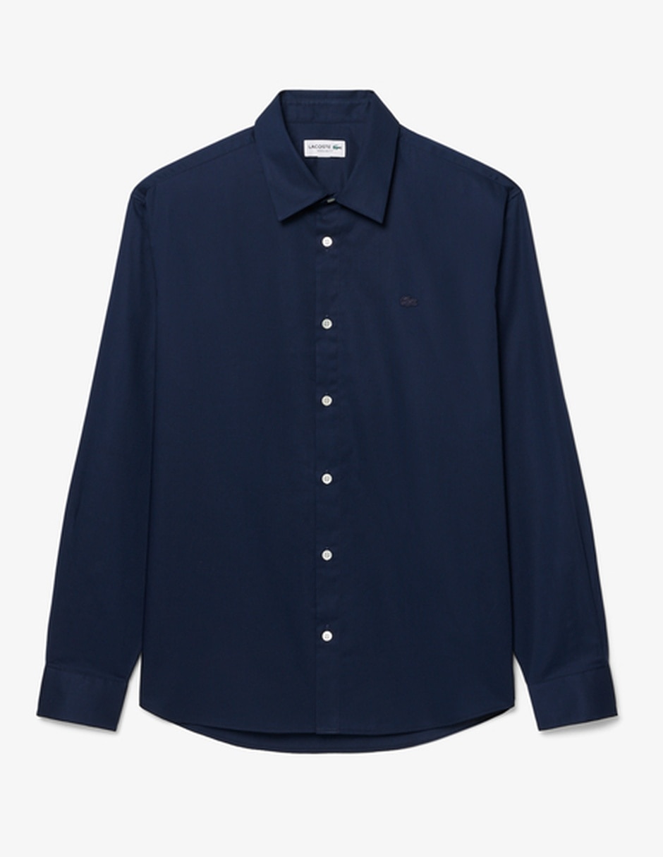 Camisa casual de algodón manga larga para hombre 4