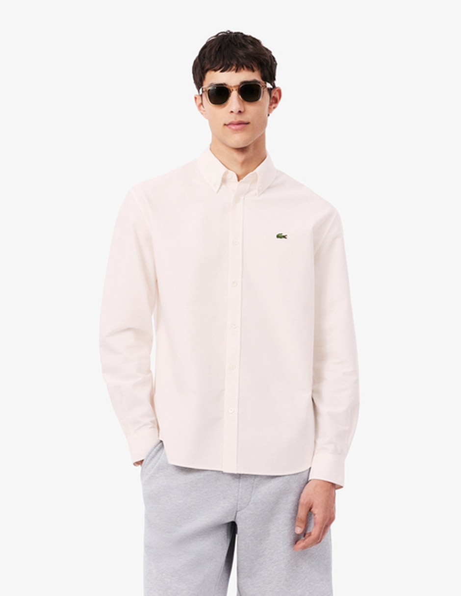 Camisa business casual de algodón manga larga para hombre 1