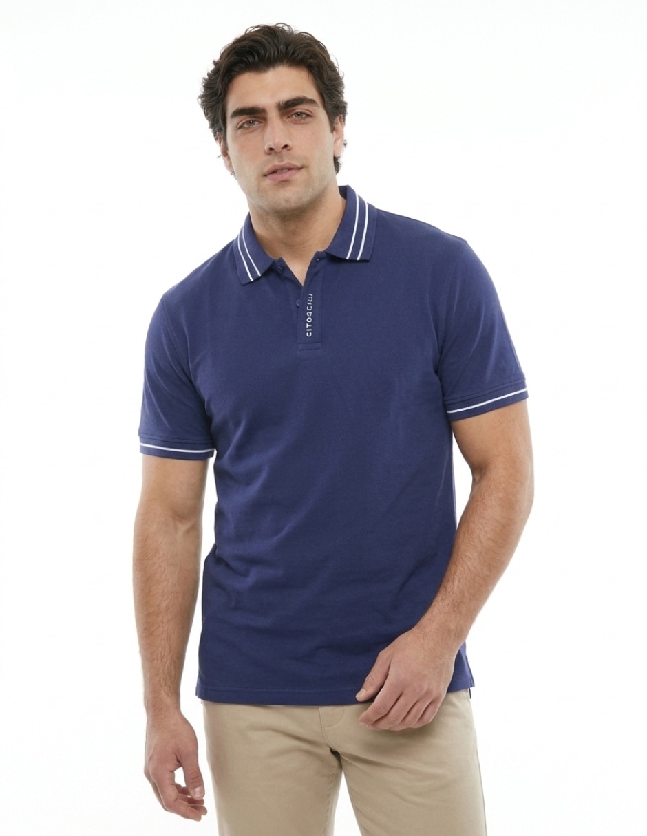 Playera tipo polo para hombre