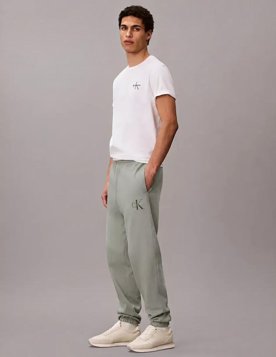Pants Regular Jogger Verde con Listón para hombre Pants Regular Jogger Verde con Listón para hombre