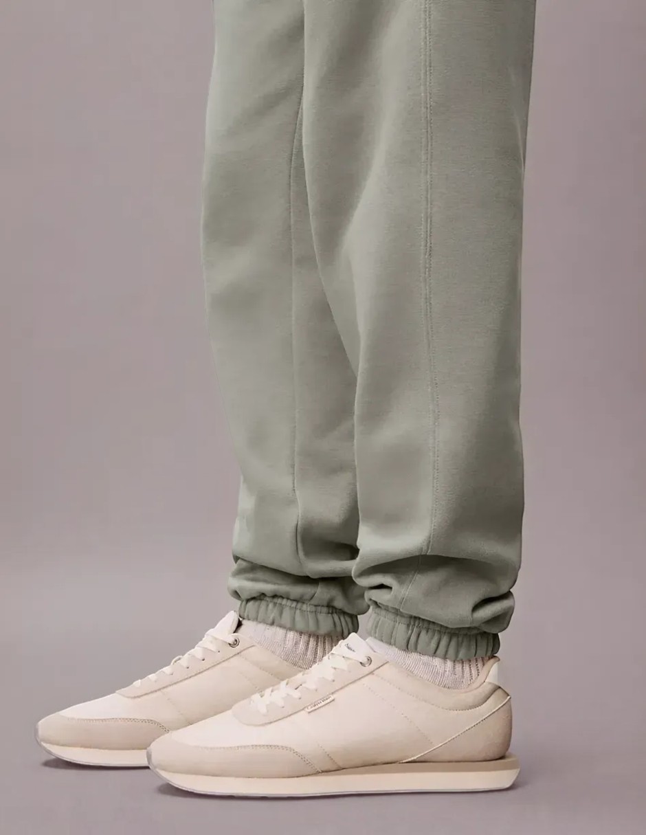 Pants Regular Jogger Verde con Listón para hombre 2