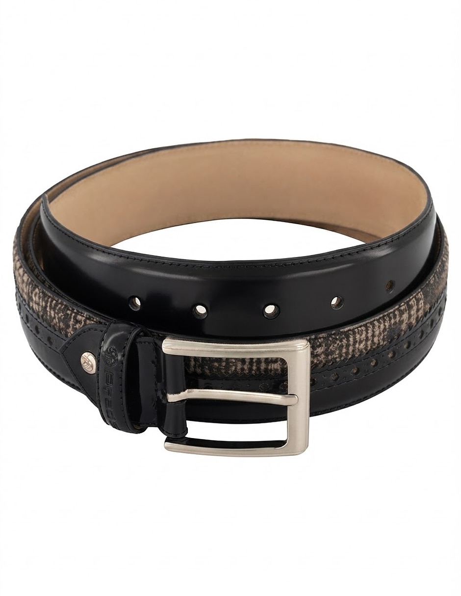 Cinturón de piel para hombre